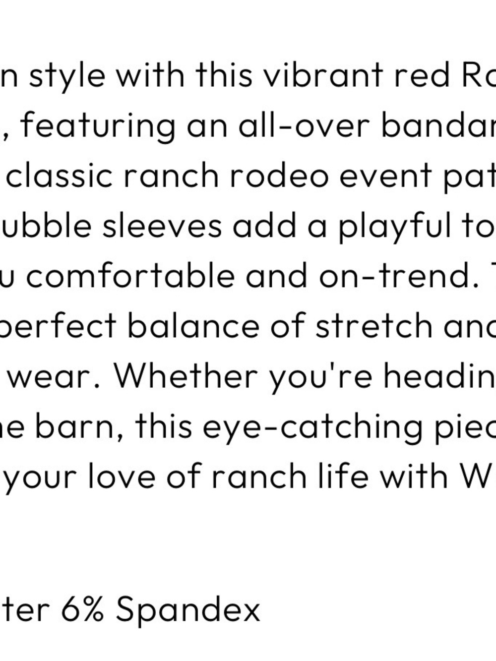 Ranch Rodeo Top - Picture 7 of 8